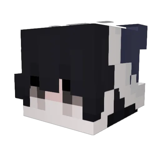 W4KEZ Minecraft avatar head, 3D render