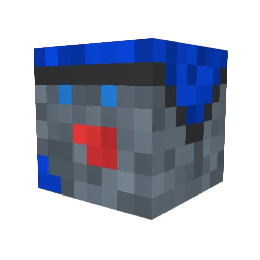 W4TERBUCKET Minecraft avatar head, 3D render