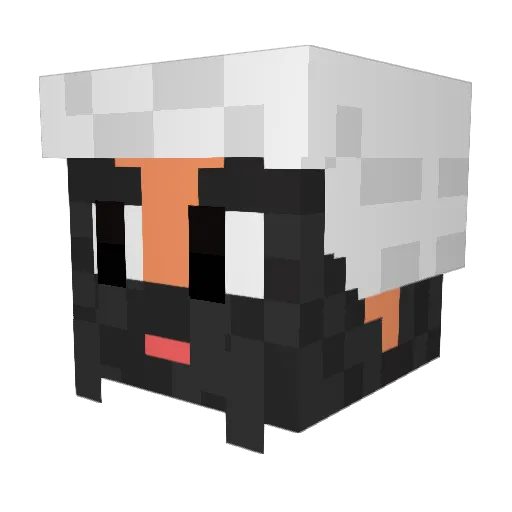 W4lid Minecraft avatar head, 3D render