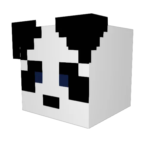 W4llach Minecraft avatar head, 3D render