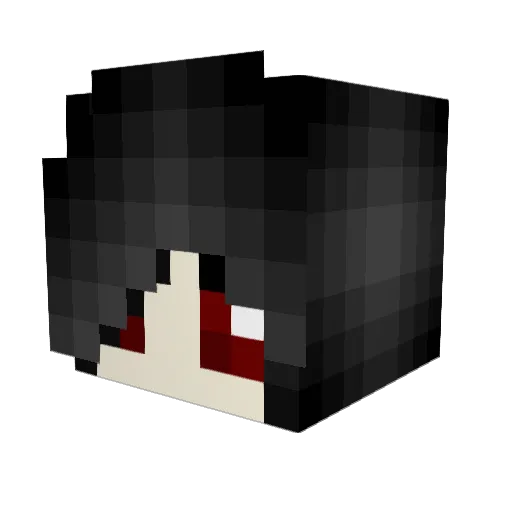 W4stedfacez Minecraft avatar head, 3D render