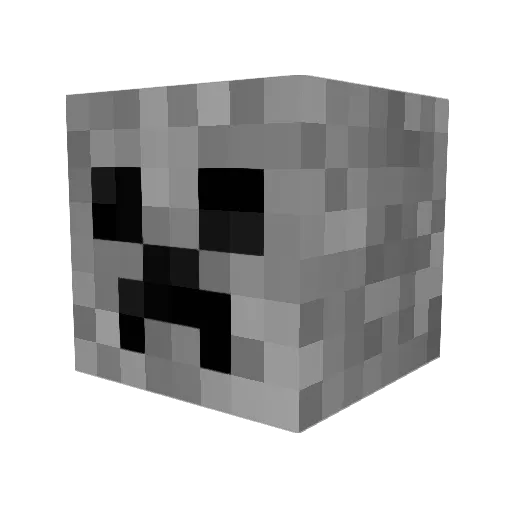 W84it2012 Minecraft avatar head, 3D render