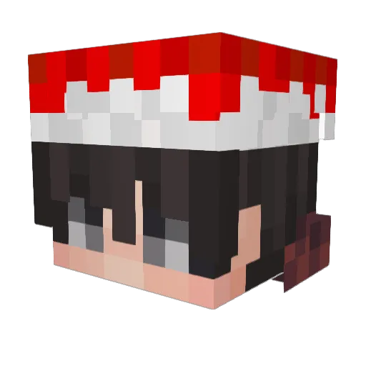 W921 Minecraft avatar head, 3D render