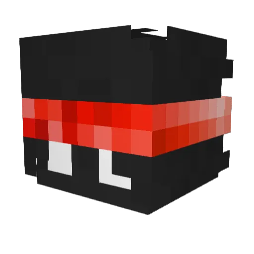 W97 Minecraft avatar head, 3D render