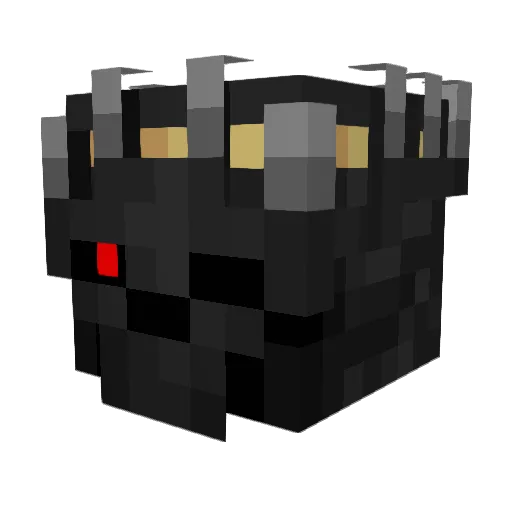 WA100N Minecraft avatar head, 3D render