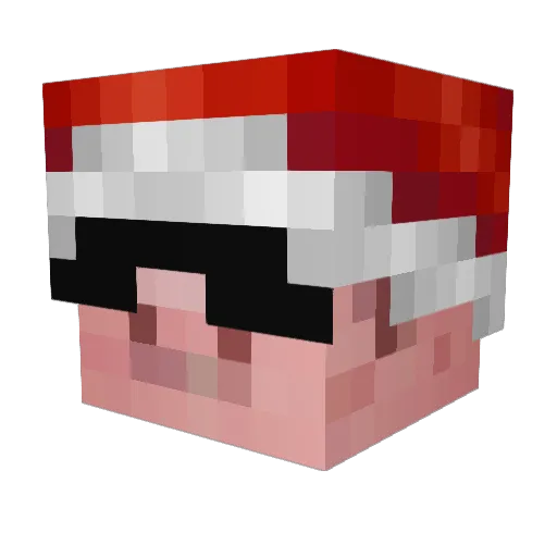 WAAHWAB Minecraft avatar head, 3D render