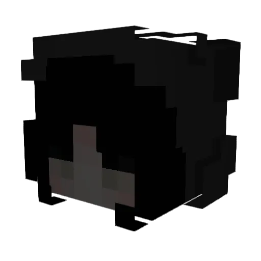 WACKBAT Minecraft avatar head, 3D render
