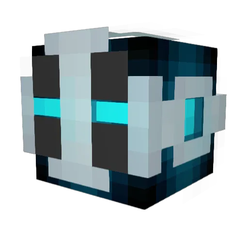 WACSS Minecraft avatar head, 3D render