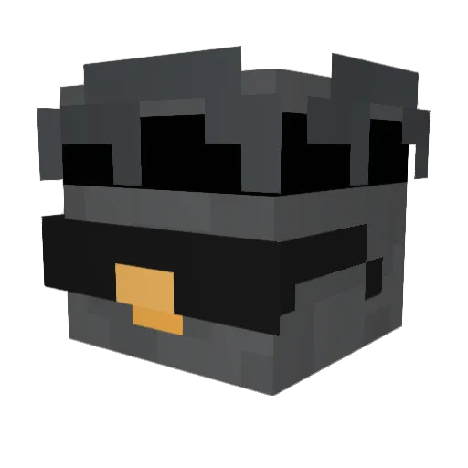 WAGOSFPS Minecraft avatar head, 3D render