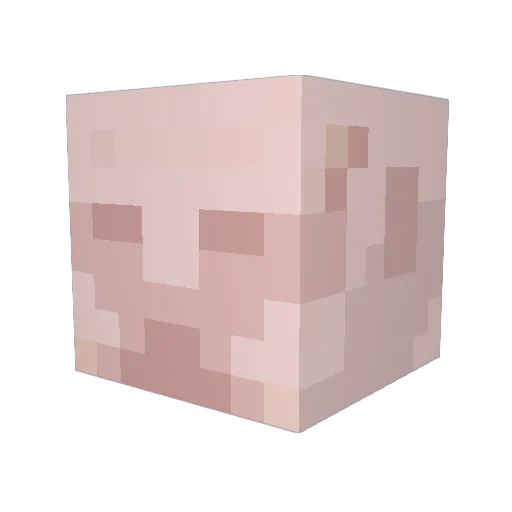WAL06 Minecraft avatar head, 3D render