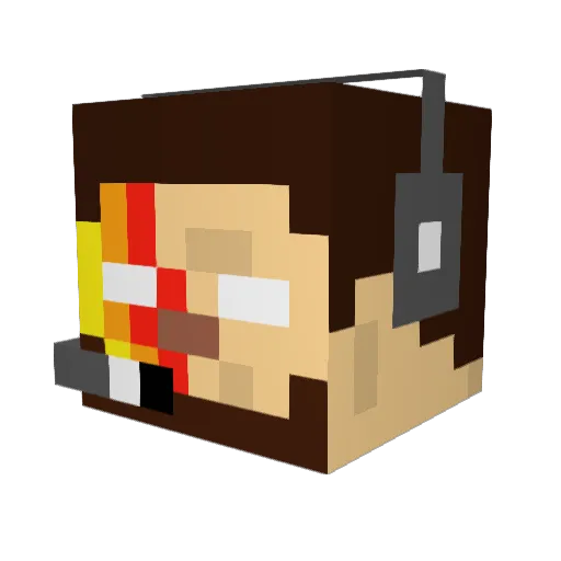 WALTER232004 Minecraft avatar head, 3D render