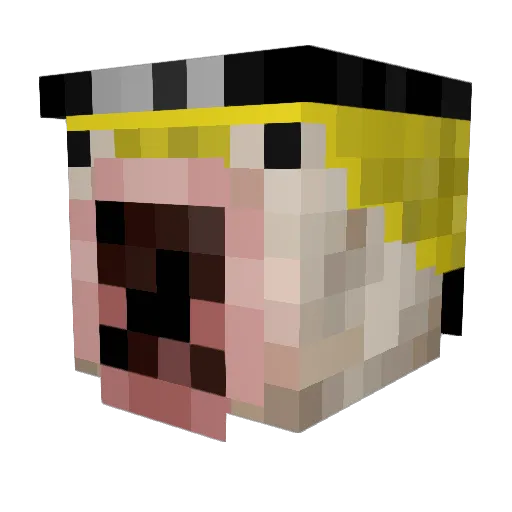 WALTER_69420 Minecraft avatar head, 3D render