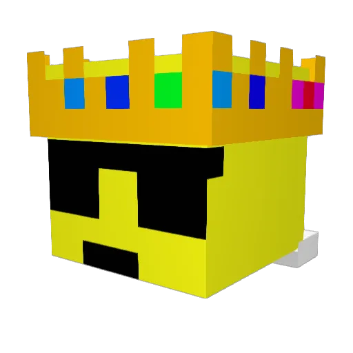 WAMALAMA Minecraft avatar head, 3D render