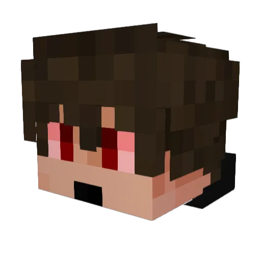 WANNAVAPE Minecraft avatar head, 3D render