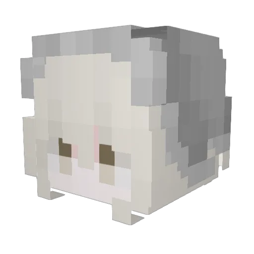 WANTCHU Minecraft avatar head, 3D render