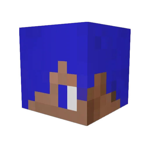 WAQUMA Minecraft avatar head, 3D render