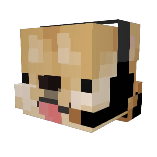WARARI78 Minecraft avatar head, 3D render