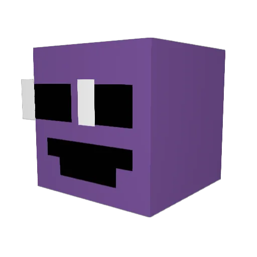 WARBAGEL Minecraft avatar head, 3D render