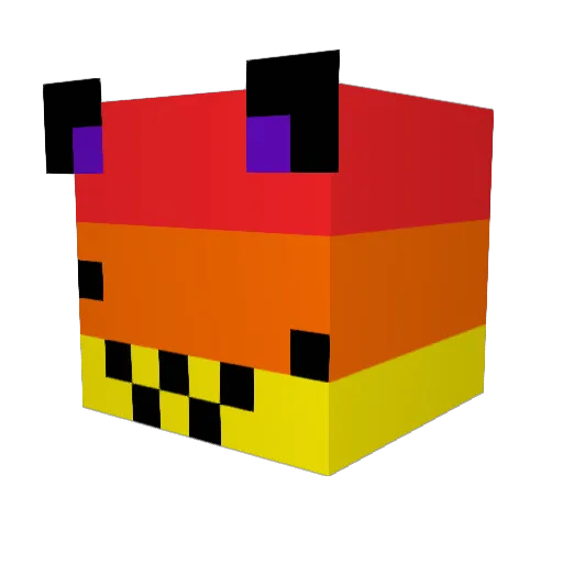 WARDENCOOL Minecraft avatar head, 3D render