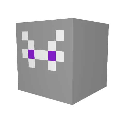 WASD22895 Minecraft avatar head, 3D render