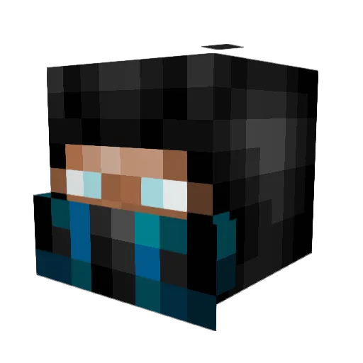 WASI2214 Minecraft avatar head, 3D render