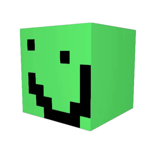 WATCH_TIME Minecraft avatar head, 3D render