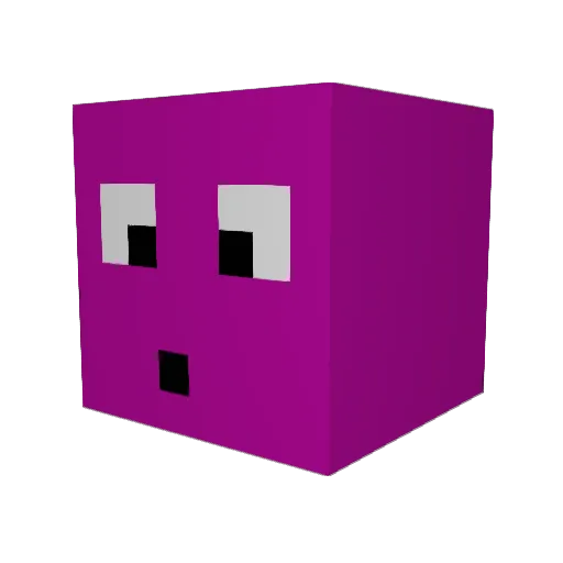 WATERMALOONEE Minecraft avatar head, 3D render