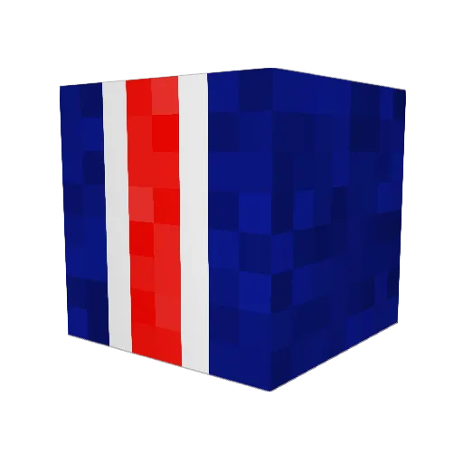 WATP1872 Minecraft avatar head, 3D render