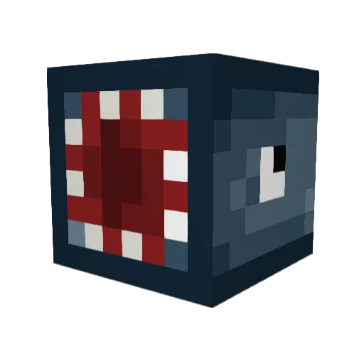 WAVE88 Minecraft avatar head, 3D render