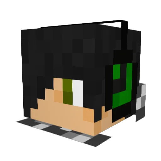 WAZANATOR3998 Minecraft avatar head, 3D render