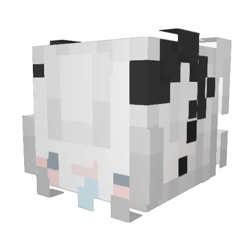 WA_0705 Minecraft avatar head, 3D render