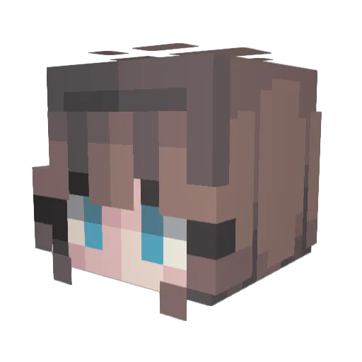 WA_Fruity Minecraft avatar head, 3D render