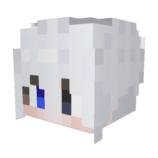 WB23 Minecraft avatar head, 3D render