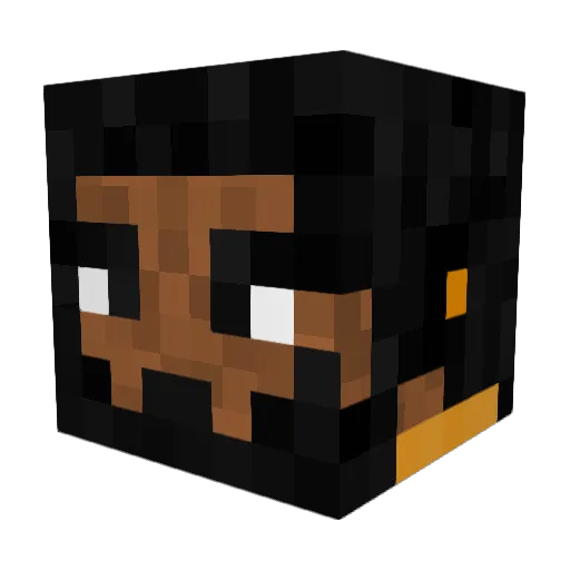 WBMJudo Minecraft avatar head, 3D render