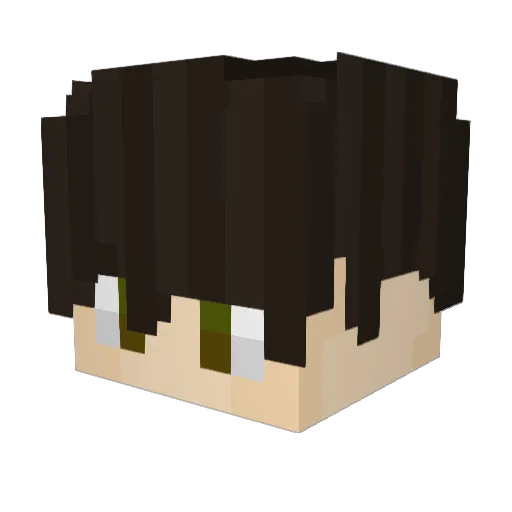 WBonniePlays Minecraft avatar head, 3D render