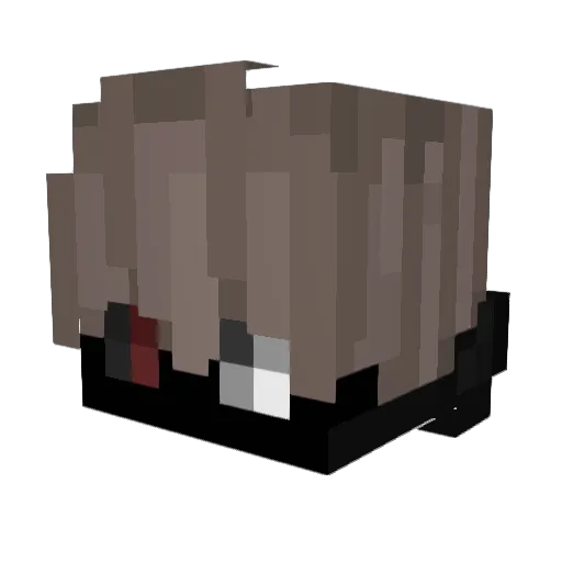 WBuur Minecraft avatar head, 3D render