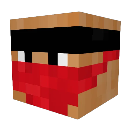 WCNMGCB Minecraft avatar head, 3D render