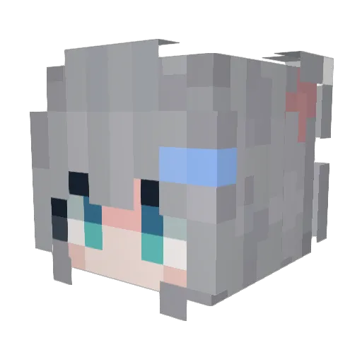 WCWC1998_ Minecraft avatar head, 3D render