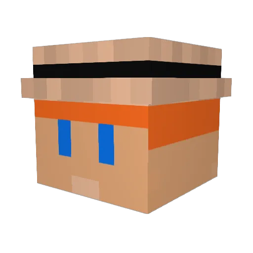 WCtH Minecraft avatar head, 3D render
