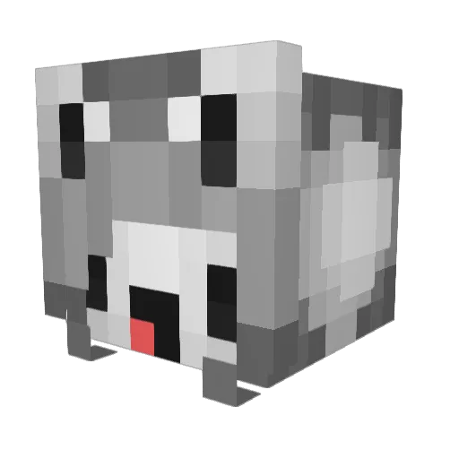 WDGastergirl Minecraft avatar head, 3D render