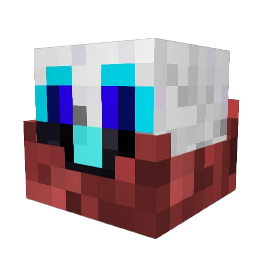 WDL_I Minecraft avatar head, 3D render