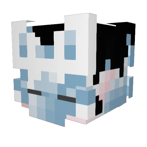 WDLeo Minecraft avatar head, 3D render