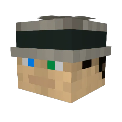 WDMS_57 Minecraft avatar head, 3D render