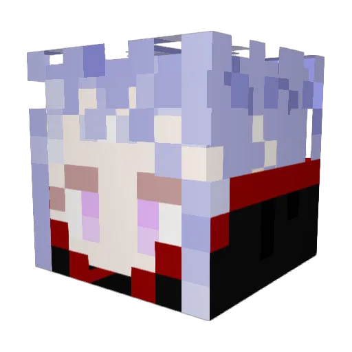 WDRSBJS Minecraft avatar head, 3D render
