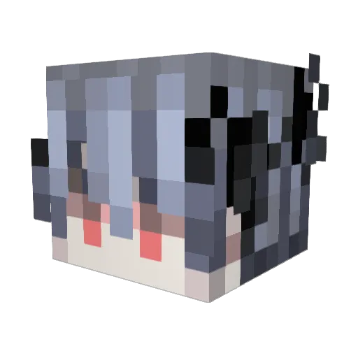 WDTamber Minecraft avatar head, 3D render