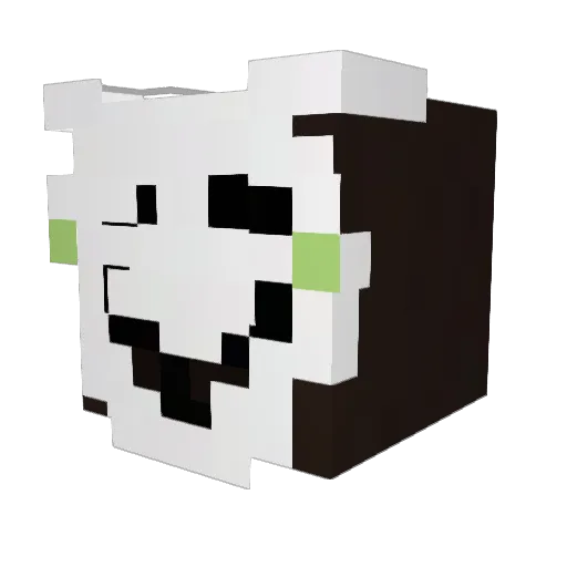 WDWeatherDoll Minecraft avatar head, 3D render