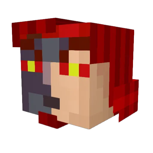 WEAREPEOPLE Minecraft avatar head, 3D render