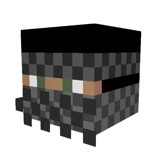WEASEL474 Minecraft avatar head, 3D render