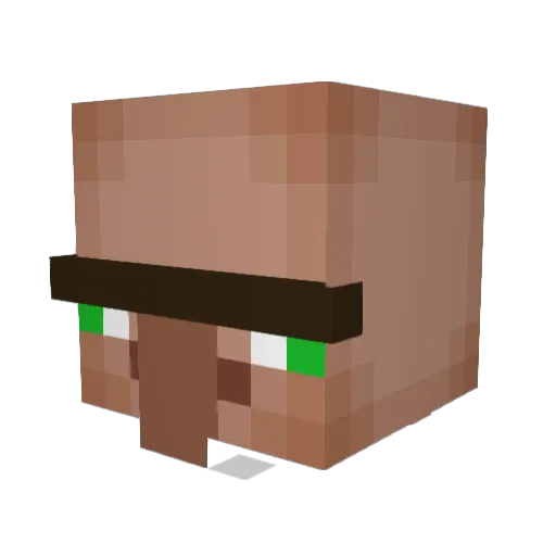 WEATHIX Minecraft avatar head, 3D render