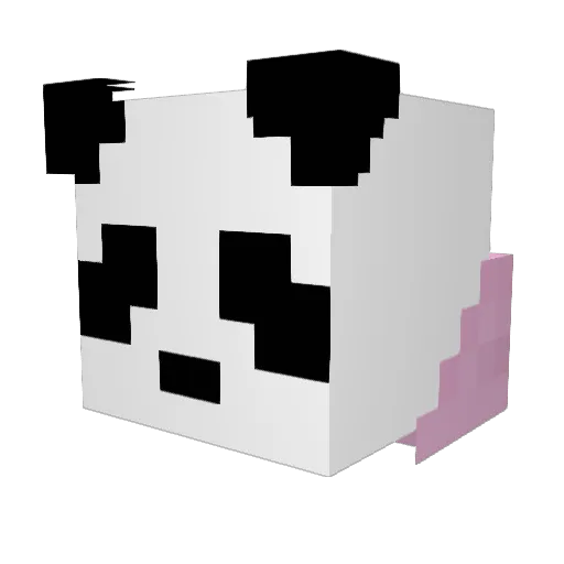 WEEWOP Minecraft avatar head, 3D render